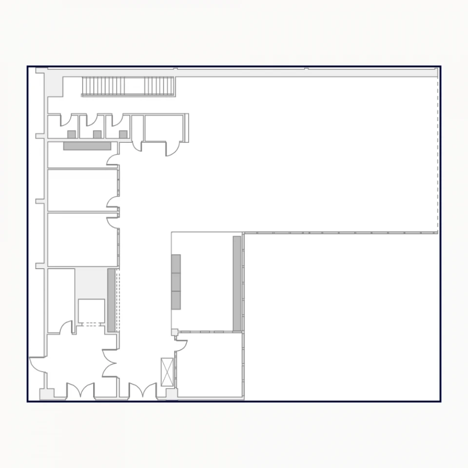 Grundriss der Argentinien Eventfläche im Smartvillage Köln-Mülheim für Veranstaltungsplanung