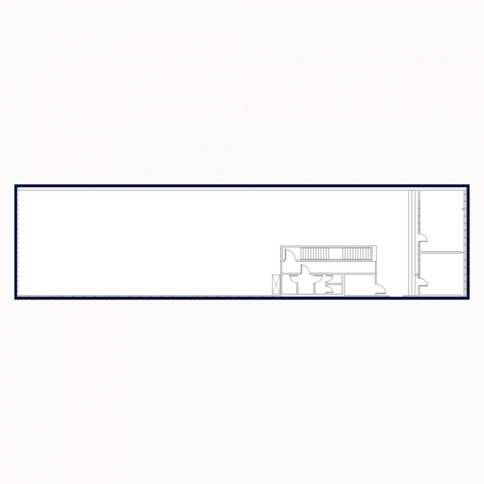 Grundrissplan des Brasilien-Raums im Smartvillage Köln-Mülheim mit eingezeichneten Lounge- und Konferenzbereichen