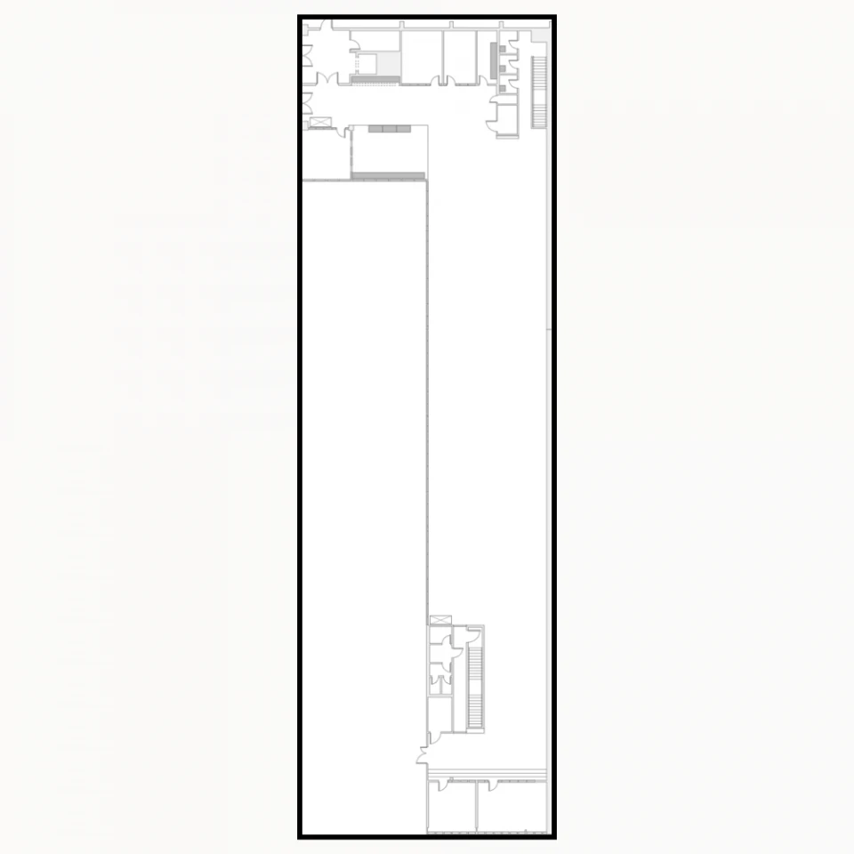 Grundriss des Smartvillage Köln-Mülheim mit klar abgegrenzten Raumbereichen.